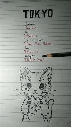 😝😽 nya ichi ni san arigato (Lyrics + English Translation) Tokyo #drone #lyrics