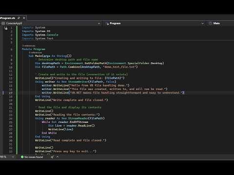 file handling in visual basic