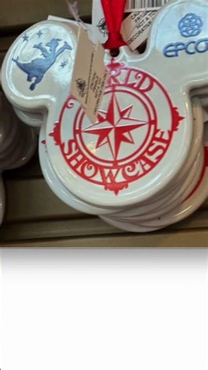 Walt Disney World Epcot World Showcase Mickey Mouse Ears Disc Ornament #shorts