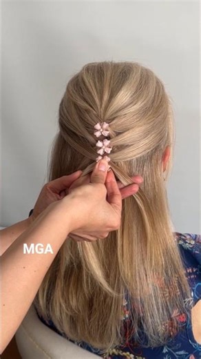 Chic Layered Half-Updo 💫 Just Clip Both Sides & Repeat!