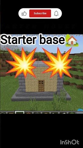 🏡💥STARTER HOUSE 💥🏡#minecraft #gaming #starterbase #house