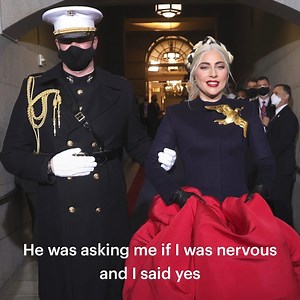 961K views · 14K reactions | Lady Gaga on her bulletproof inauguration dress | Lady Gaga Daily | Facebook