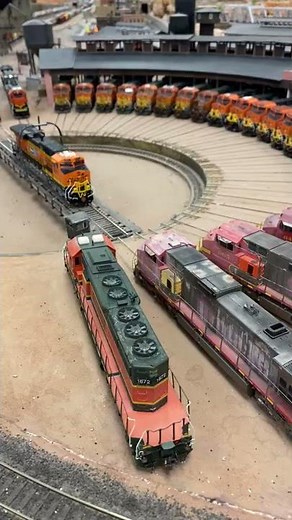 A Roundhouse of Rivet Counter Trains | #Shorts