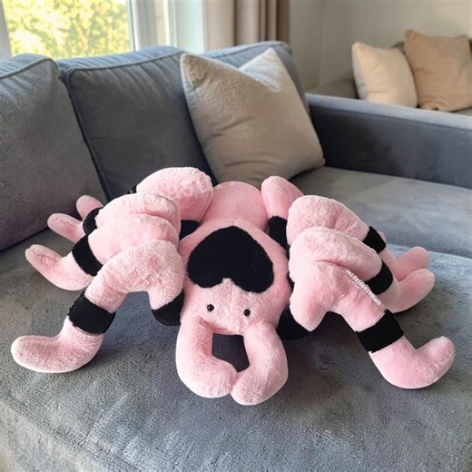 110cm Tarantula Plush Doll Toy Black Pink Spider Plush Doll Cartoon Spider Dolls Pillow Birthday Gifts - Etsy