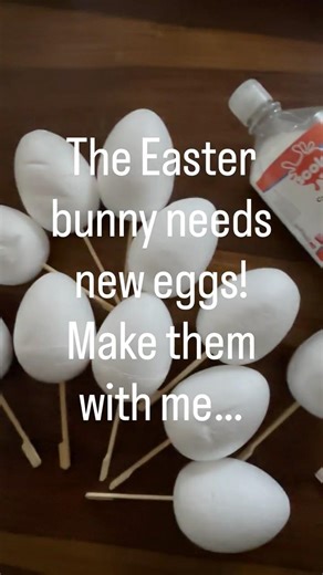 Making Easter Bunny Eggs | Simple DIY with Tissue Paper & PVA Glue