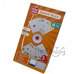 [Hot Item] Speed Buzz Board Game Playing Card Game Fun Match Flash Number Card with Bell Children Toy