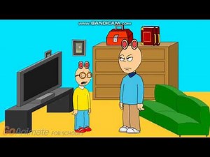 Arthur and Classic Caillou destroy the buildings/Grounded HUGE TIME (390 subs special)