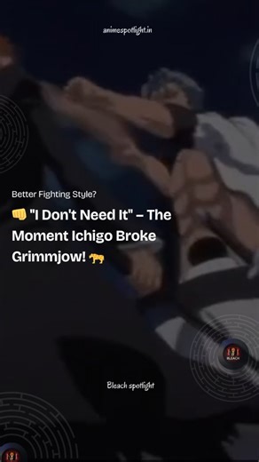 @bleach._spotlight on Instagram: "The Disrespect! When Ichigo Stopped Grimmjow with Bare Hands! 😱🔥 : Is there anything more "extraordinary" than stopping an Espada’s "pure dominance" without even drawing your blade? Since October 2004, we’ve seen Ichigo struggle, but in his final fight with Grimmjow, the "narrative genius" of Kubo showed us a "consistent high quality" evolution. After taking a "hard-boiled" punch barrage, Ichigo’s "vulnerable" state vanished, replaced by an "extraordinary" res