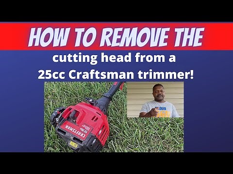 How to Remove the Head from a 25cc Craftsman Trimmer
