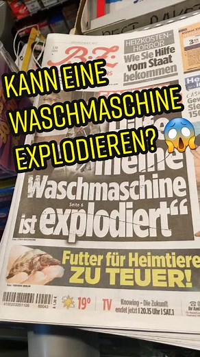 Waschmaschine Explodiert - Erklärung und Reaktion