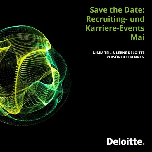 Bist du bereit, deine Karriere auf das nächste Level zu bringen? Dann verpasse nicht unsere anstehenden Karriere- und Recruiting-Events im Mai🗓️. Hier hast du die Chance, dich mit unseren Kolleg:innen auszutauschen, wertvolle Einblicke in verschiedene Fachbereiche zu gewinnen und dein berufliches Netzwerk auszubauen. Von praxisorientierten Workshops bis hin zu spannenden Networking-Events – für jede:n ist etwas dabei! 🚀 👉 Weitere Infos & Anmeldung: https://delo.tt/618928cLR Bewirb dich jetzt 