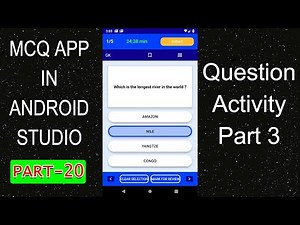 How to make Quiz App in Android Studio | Part 20 | Question Activity Part 3