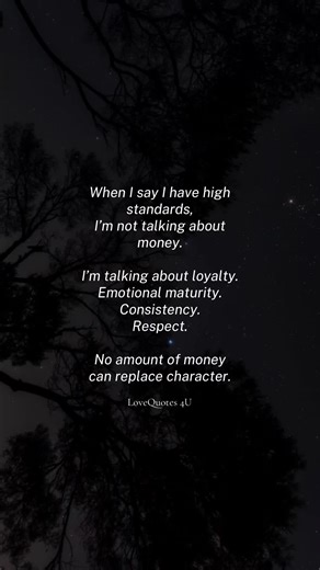 Understanding High Standards in Relationships