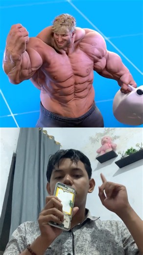 This man drank milk and became muscular.😱