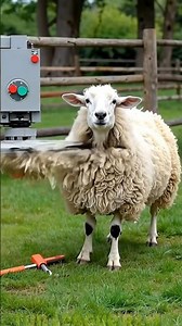 This Sheep Just Got a Zero Fade Cut 😂✂️