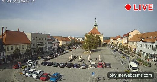 【LIVE】 Live Cam Uherský Brod - Masarykovo Square | SkylineWebcams