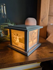 Custom Family Lithophane Lamp, Personalized Photo Light Box, Illuminated Portrait Gift, Home Decor & Keepsake - Etsy