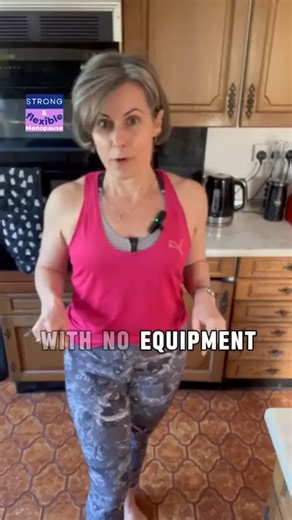 Stronger legs. Better balance. No gym required. Try this 10-minute lower body workout designed for menopausal women. #menopause #strengthtraining #homeworkout #over40fitness #buildmuscle #menopausalwomen | Strong and Flexible Menopause
