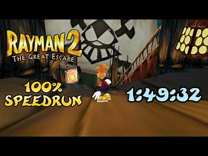 Rayman 2: The Great Escape (PC) 100% Speedrun in 1:49:32