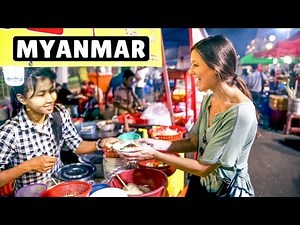 MYANMAR STREET FOOD TOUR in Yangon | Delicious Shan Noodles