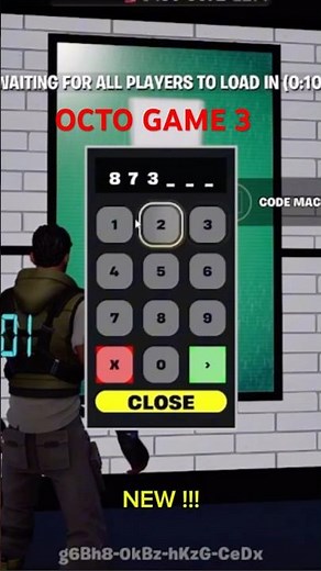 OCTO GAME 3 FORTNITE CREATIVE MAP SUNDAYCW / How to find new secret code 100 millions W #shorts