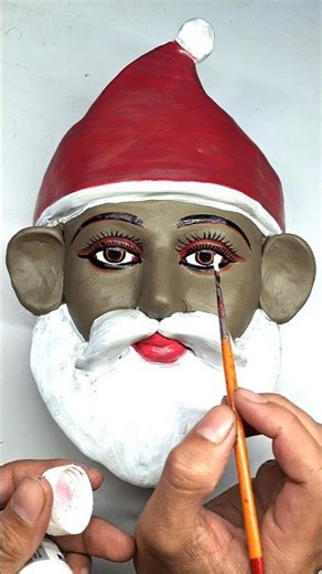 santa claus making video with clay.christmas clay art#art #viral #shorts #youtubeshorts