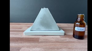 Concrete & Lava Rock Essential Oil Diffuser: Pyramid Aromatherapy Decor - Etsy