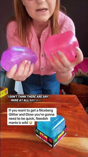 Ultimate Satisfying Sensory Toy: NeeDoh Nice Berg Glitter & Glow Cube #SensoryFun #SatisfyingSqueeze