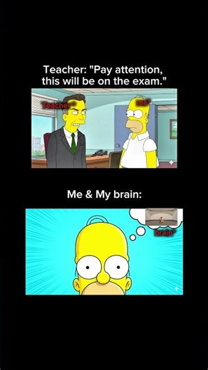 POV: My brain during important meetings 🐒 #simpsons #adhd