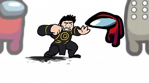 Mini Crewmate Kills 10 Marvel Eternals Characters _ Among Us | Genius Seconds