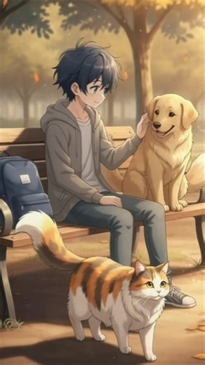 Alone, But Not Lonely – The Anime Boy and His Kind Companion #anime #manga #facts #cute #animeshorts