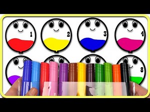 (Numbers) Balloon Coloring Pages and Number 1 to 8 - Colors | Akn Kids House