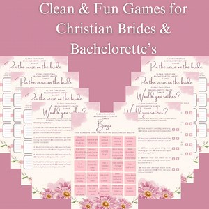 Christian Bachelorette Party Games – Clean Bridal Shower Printables | Faith-based Fun - Etsy