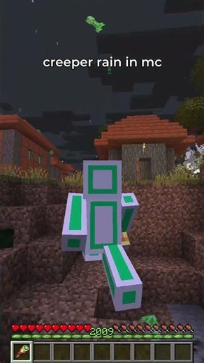 creeper rain in minecraft ⛈️💣