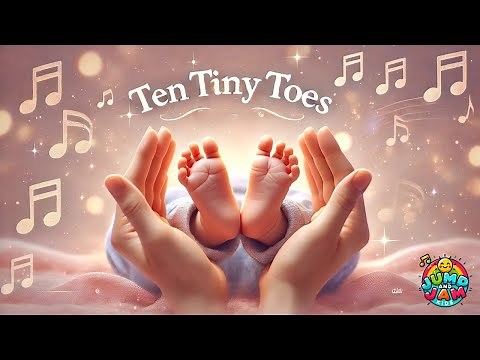 "Ten Tiny Toes 👣 | Fun Counting Song for Kids & Babies | Cute Nursery Rhyme"