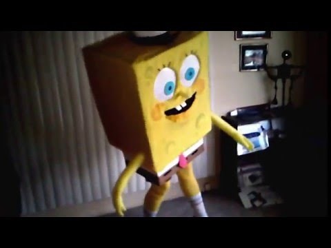 Spongebob Squarepants costume in action