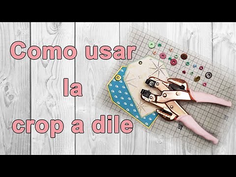 Como usar la crop a dile. Herramienta para ojales de We R. Que es la crop a dile. Ojales perfectos