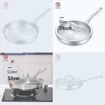 new design non-stick skillet pure titanium cooking frying pan
