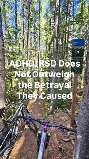 ADHD and RSD can explain why someone reacts intensely, fears rejection, or struggles with emotional regulation—but they do not explain away betrayal. And they definitely don’t erase its impact. RSD can make someone terrified of conflict. It can make guilt feel unbearable. It can cause them to collapse emotionally when confronted. But none of that outweighs the pain of being betrayed. None of that replaces honesty, safety, or trust. None of that makes your hurt less valid. ADHD/RSD doesn’t give s
