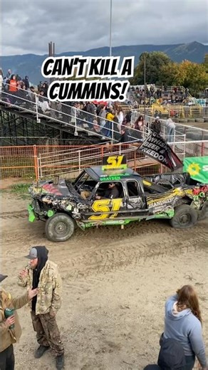 This Cummins diesel powered demolition derby truck is always fun to watch!