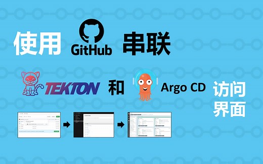 如何通过Github界面直接访问Tekton和ArgoCD