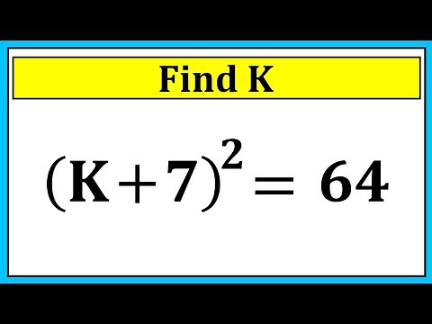 Nice Algebra Math Simplification | Find the Value of K | Algebra