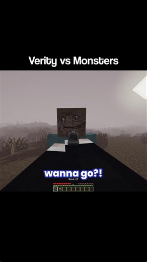 Verity vs Monster School in Minecraft #shorts #minecraft #gaming #memes #trending