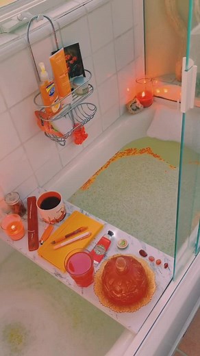 Orange Bath DIY 🍊 #SpaDeOlay #selfcare #bath #aesthetic #foryou #diy #bathqueen