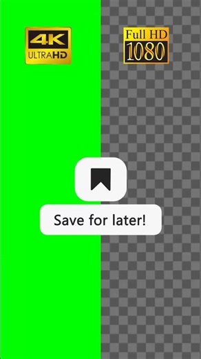 “Save for later” lower third animation with save icon | Green Screen, Transparent