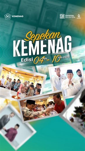 Kementerian Agama RI on Instagram: "Recap Seminggu: Dari Juara Dunia sampai Kabar Happy buat Guru! 🌏🏆​ Minggu ini full senyum banget, Sahabat Religi! 😊 Kemenag lagi "on fire" merealisasikan program berdampak. Mulai dari panggung internasional sampai aksi nyata di rumah ibadah, semuanya kejadian di minggu ini (4-10 Feb). ​Cek highlight pentingnya: ​🚀 Indonesia Mendunia: - ​Siswa Madrasah wakili RI di WSDC 2026 (Debat Dunia). - ​Juara MTQ Internasional di Karbala, Irak. - ​Indonesia Peringkat 