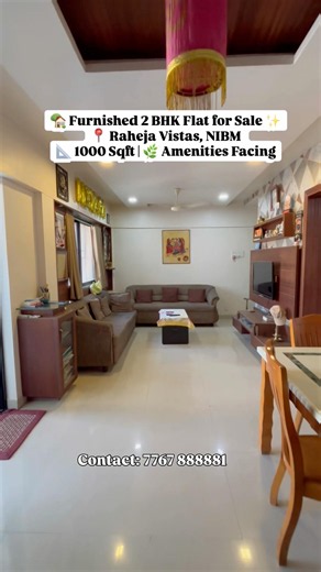 Furnished 2BHK Flat Sale Near D-Mart NIBM Pune 😍 Higher Floor + Huge Parking