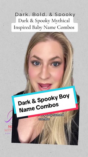 I should have spelled Dracen like Dracon but you get the idea… also put your suggestions below! Let’s make a huge list of spooky names!! #nameswithsteph #babynameconsultant #darkacademia #nameconsultant #uniquebabynames #nameconsultant #spookybabynames #babynameinspiration