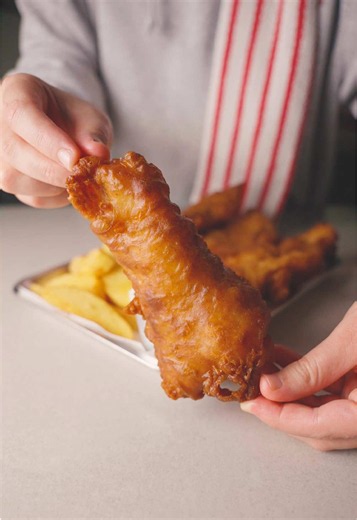 Fish & Chips Recipe — سمك مقلي مقرمش مع بطاطس وصوص التارتار