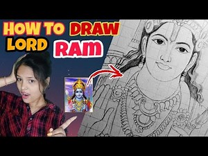 Lord Ram outline drawing tutorial for beginners| step by step | how to draw easy| part -1